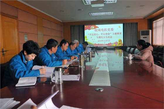 皖南電機(jī)黨委召開(kāi)對(duì)照黨章黨規(guī)找差距專(zhuān)題會(huì)議